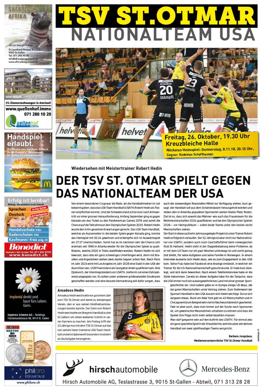 USA T eam Handball